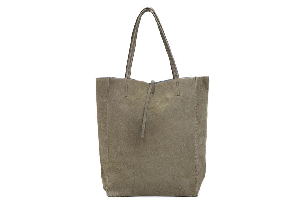 Dove Grey Calf Hair Tote Bag Italian Style Buy Online