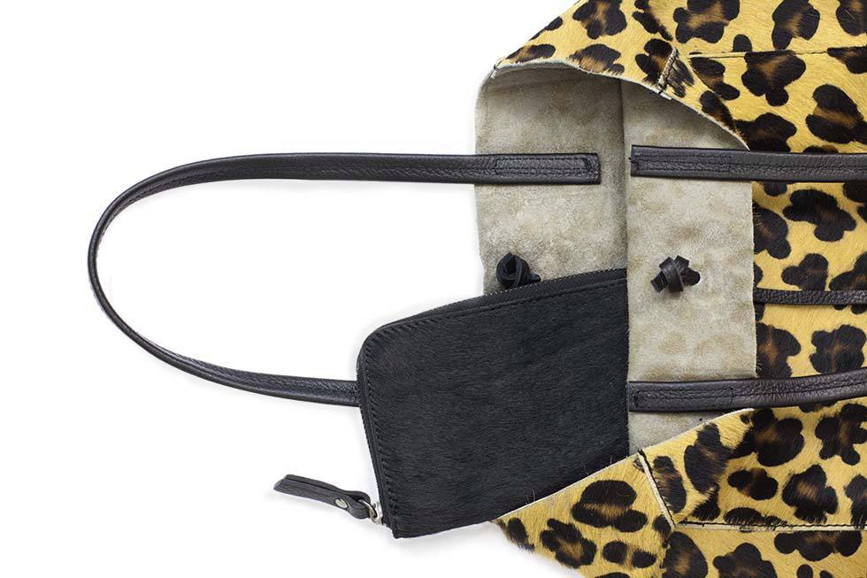 calf hair tote