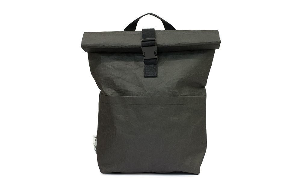 Black handmade Backpack Messenger | 100% Italian | Bags & Fruits