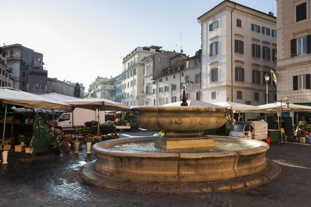 piazza campo dei fiori roma curiosità